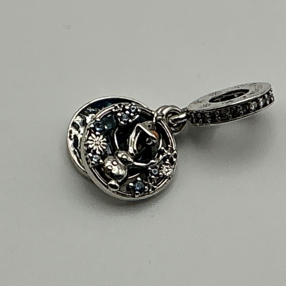 Pandora Disney Frozen Olaf "I Like Warm Hugs" Double Dangle Charm ALE 925